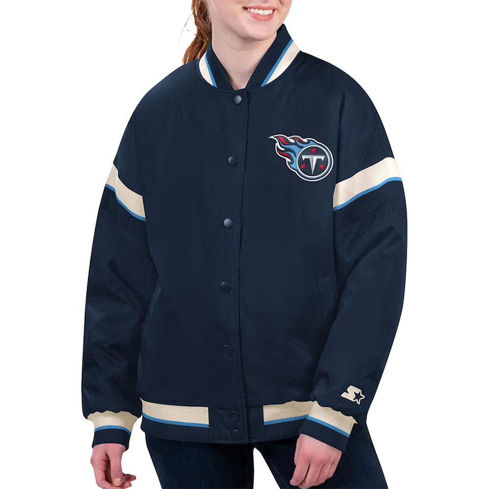 Tennessee Titans Tournament Navy Varsity Jacket 1 Tennessee Titans Tournament Navy Varsity Jacket - Modajacket