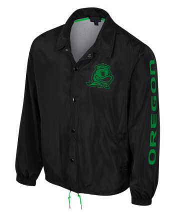 Oregon Ducks Black Coaches Jacket - Modajacket