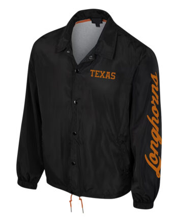 Texas Longhorns Black Coaches Jacket - Modajacket