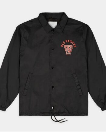 Texas Tech Red Raiders Double T Logo Coaches Jacket - Modajacket