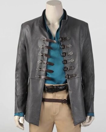Chris Pine Dungeons & Dragons Gray Leather Jacket - Modajacket