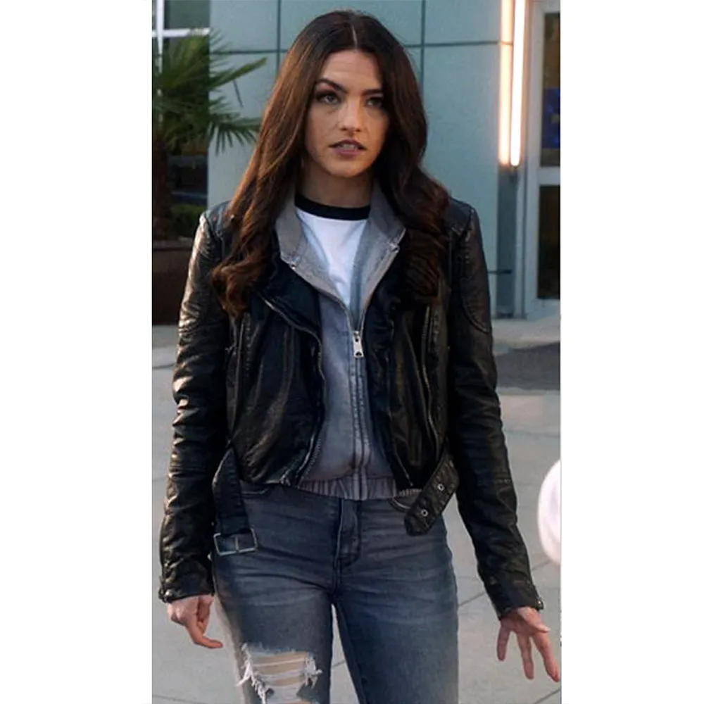 The Flash S04 Kayla Compton Leather Jacket 2 The Flash S04 Kayla Compton Leather Jacket