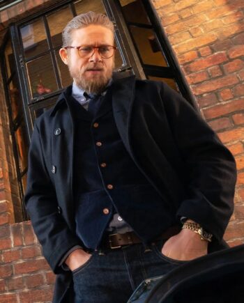 The Gentlemen Charlie Hunnam Black Coat - Modajacket