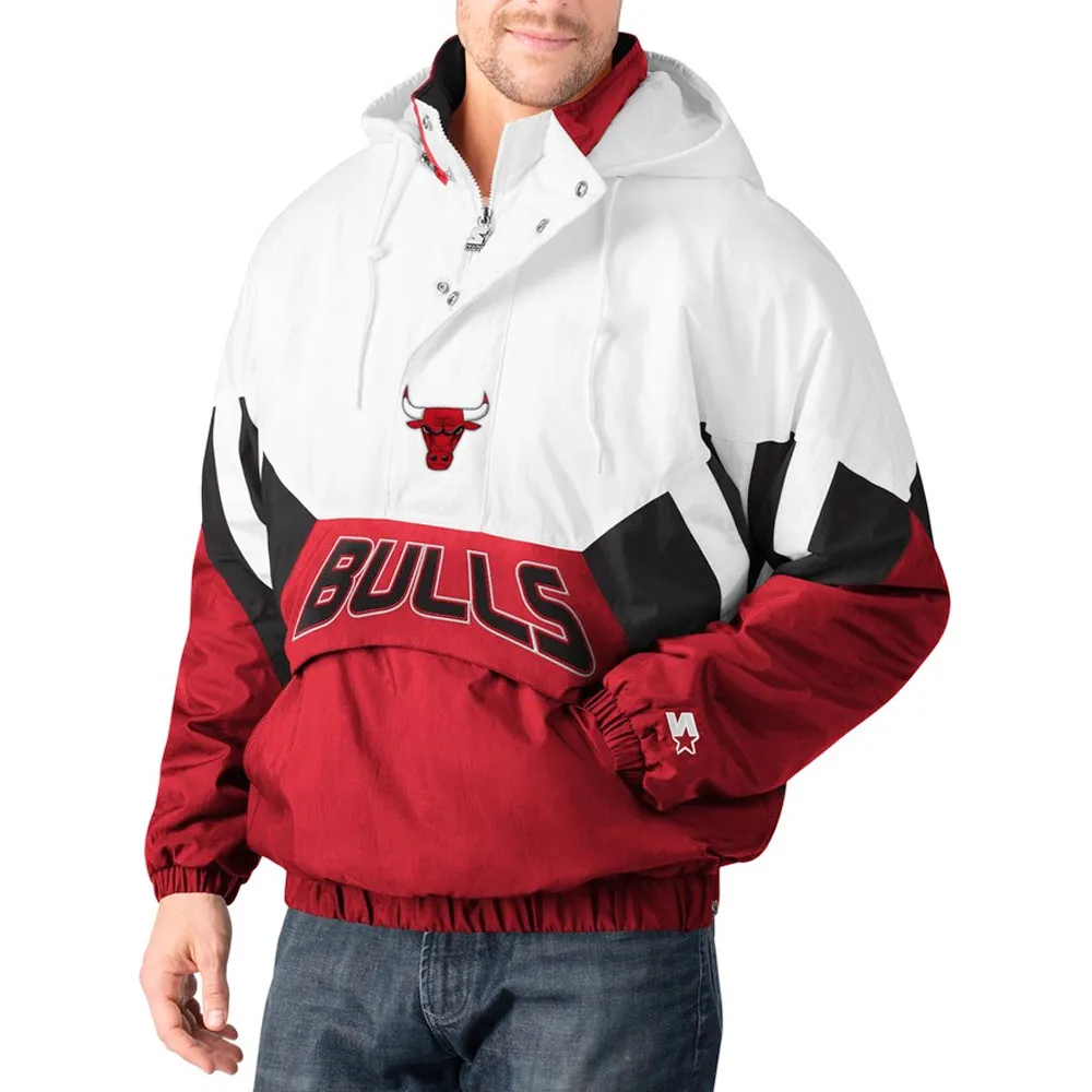 The Line-up Oxford Chicago Bulls Hoodie Half-Zip Jacket 4 The Line-up Oxford Chicago Bulls Hoodie Half-Zip Jacket