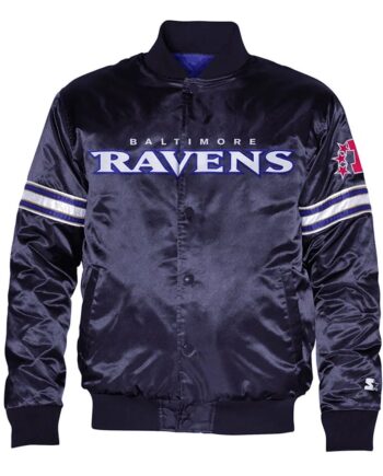 Baltimore Ravens Navy Pick and Roll Jacket - Modajacket