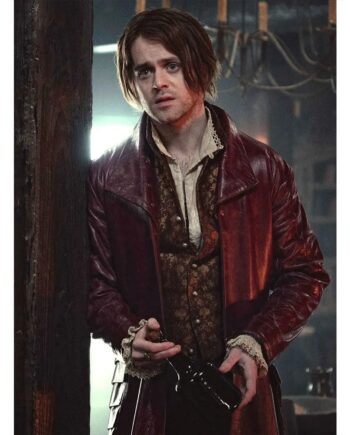 The Witcher Joey Batey Maroon Coat - Modajacket