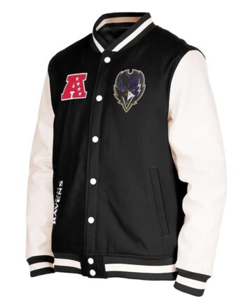 Baltimore Ravens Third Down Varsity Jacket - Modajacket