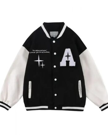 Varsity TideEku Shine Black Jacket - Modajacket