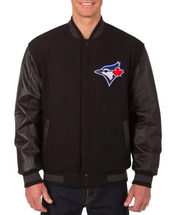 Toronto Blue Jays Varsity Black Jacket - Modajacket