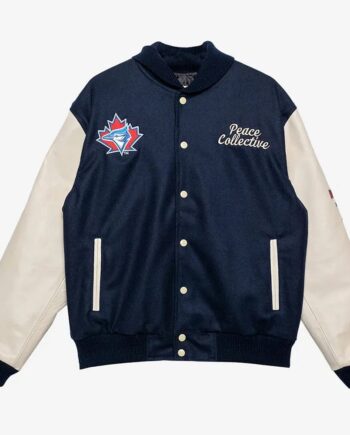 Toronto Blue Jays Patch Letterman Jacket - Modajacket