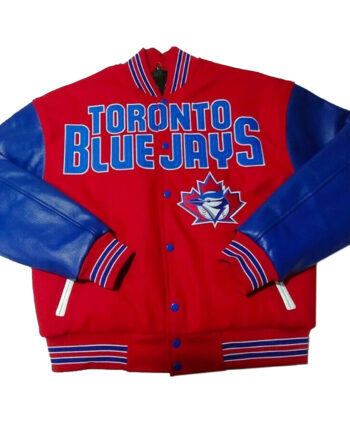Toronto Blue Jays Varsity Red and Blue Jacket - Modajacket
