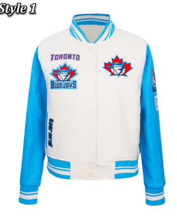 Retro Classic Rib Toronto Blue Jays Varsity Jacket - Modajacket