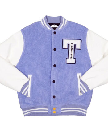 Towelie Purple and White Varsity Jacket - Modajacket