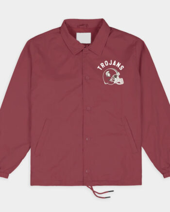 Retro Troy State Trojans Football Coaches Jacket - Modajacket