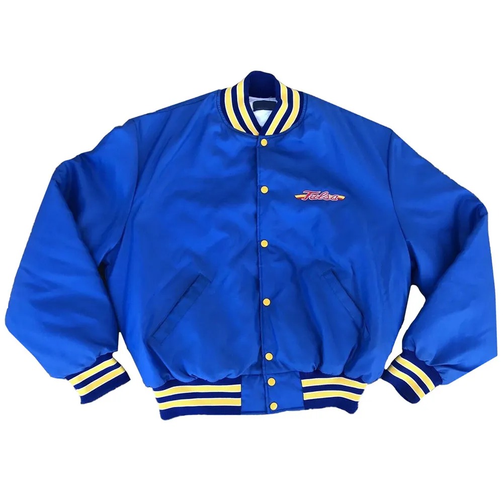 Tulsa Golden Hurricane Retro Style Jacket 1 Tulsa Golden Hurricane Retro Style Jacket - Modajacket