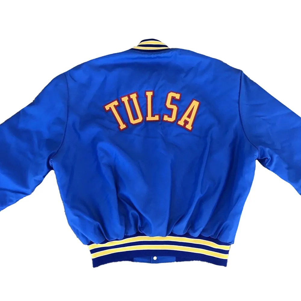 Tulsa Golden Hurricane Retro Style Jacket 3 Tulsa Golden Hurricane Retro Style Jacket