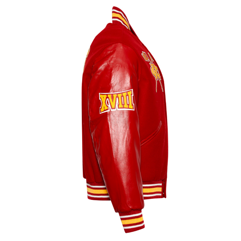 Tuskegee University Red Varsity Jacket 3 Tuskegee University Red Varsity Jacket