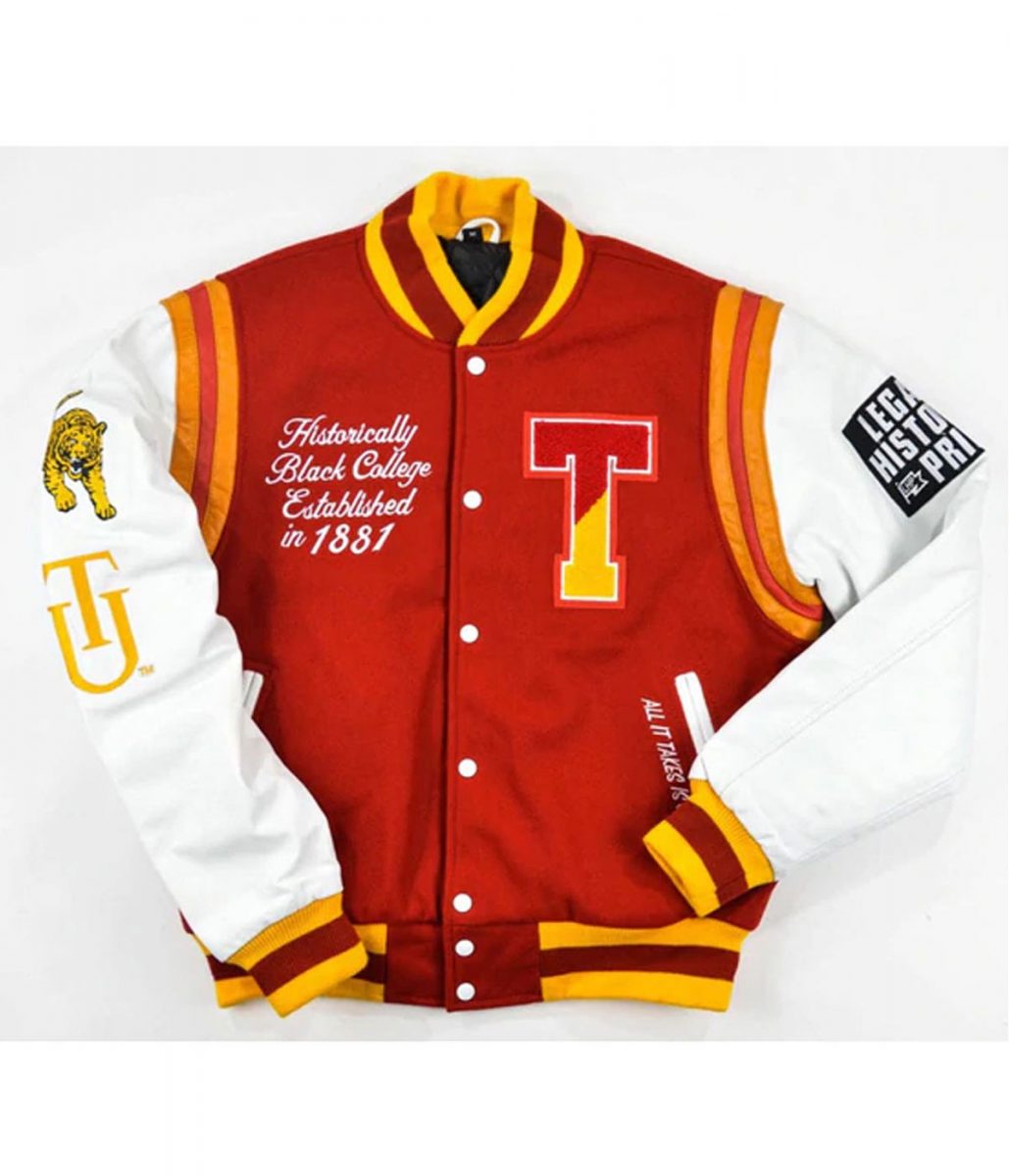 Tuskegee University Ball and Parlay Varsity Jacket 1 Tuskegee University Ball and Parlay Varsity Jacket - Modajacket