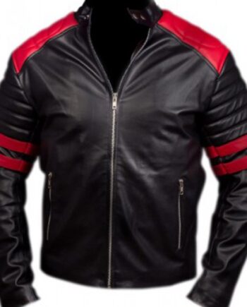 Fight Club Brad Pitt Motorcycle Leather Jacket - Modajacket