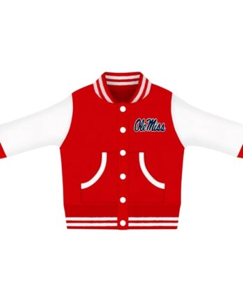 University of Mississippi Ole Miss Rebels Varsity Wool/Leather Jacket - Modajacket