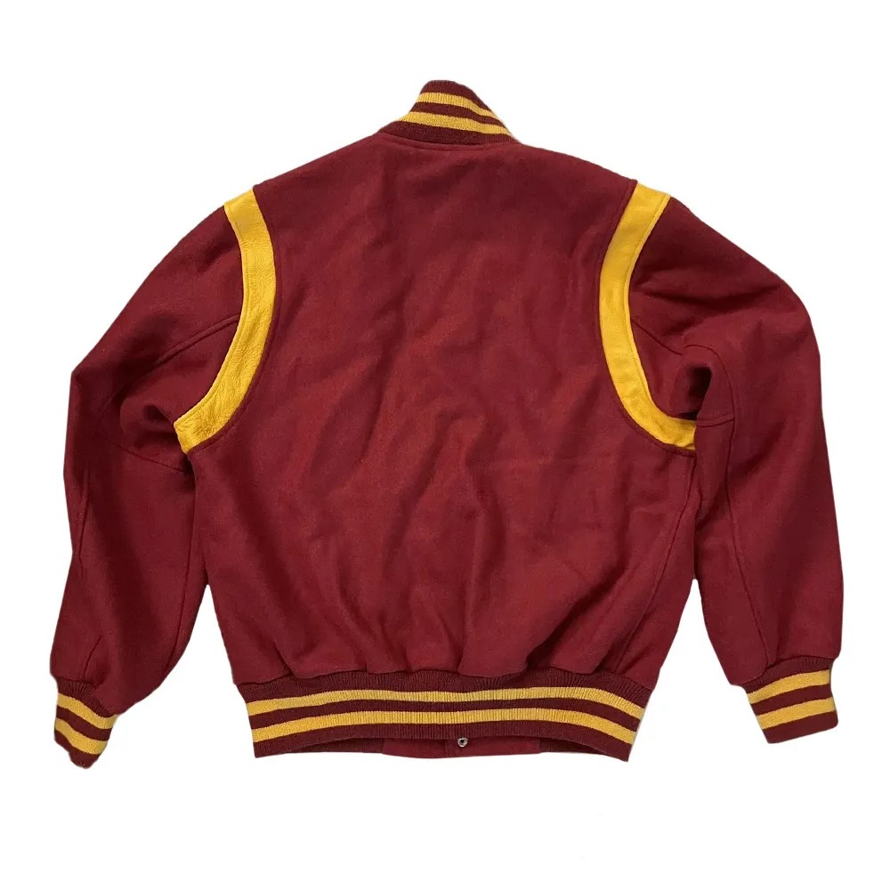 USC Trojans Maroon Letterman Wool Jacket 2 USC Trojans Maroon Letterman Wool Jacket