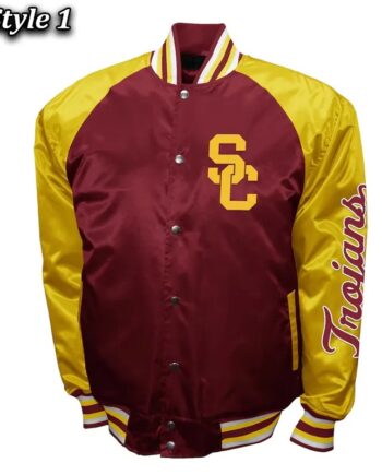 USC Trojans The Game Red Satin Baseball Jacket - Modajacket