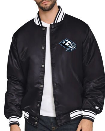 Utah Mammoth Primary Logo Varsity Satin Jacket - Modajacket