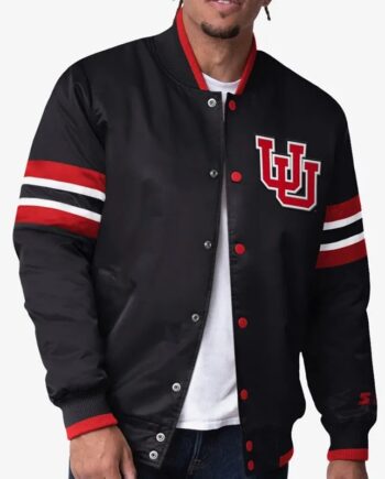 Scout I Utah Utes Black Jacket - Modajacket