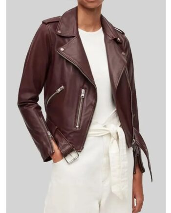 The Wedding Cottage Erin Krakow Dark Brown Leather Jacket - Modajacket