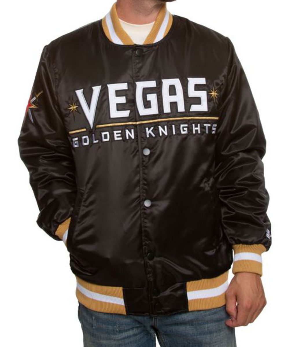 Vegas Golden Knights Satin Jacket 1 Vegas Golden Knights Satin Jacket - Modajacket