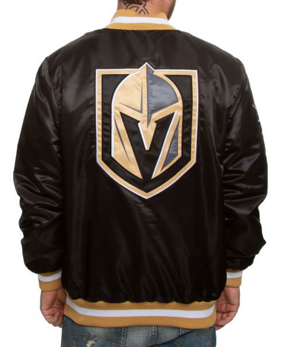 Vegas Golden Knights Satin Jacket 2 Vegas Golden Knights Satin Jacket