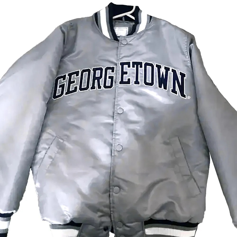 Gray Villa Georgetown Hoyas Team Bomber Jacket 2 Gray Villa Georgetown Hoyas Team Bomber Jacket