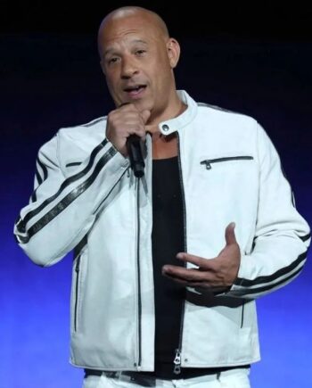 Fast X Vin Diesel White Leather Jacket - Modajacket