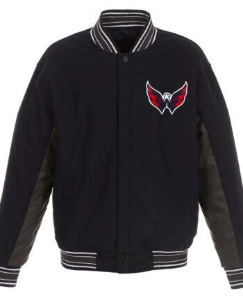Accent Washington Capitals Varsity Black/Charcoal Jacket - Modajacket