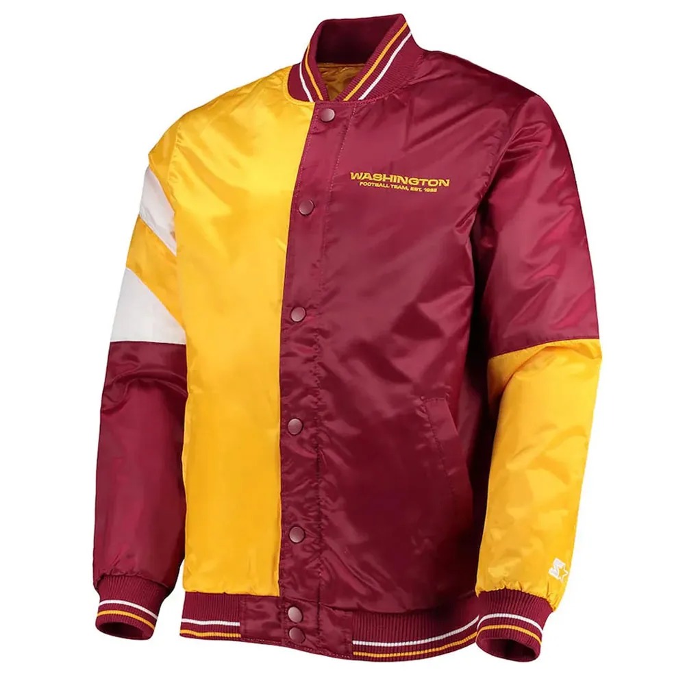 Washington Commanders Jacket Maroon NFL Team Varsity Jacket 1 Washington Commanders Jacket Maroon NFL Team Varsity Jacket - Modajacket