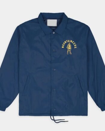 West Virginia Mountaineers Retro Coaches Jacket Classic Sideline Style - Modajacket