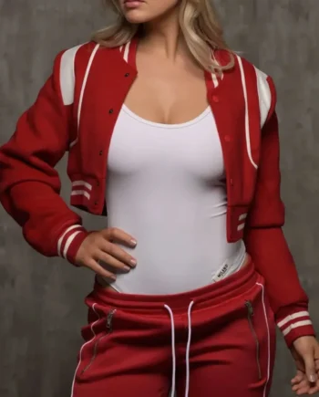 Kold X Windy Nijah Brenea Cropped Varsity Jacket - Modajacket