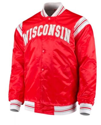 Wisconsin Badgers Starter Satin Jacket - Modajacket