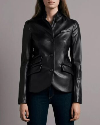 Women Slade Leather Blazer - Modajacket