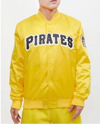 Pittsburgh Pirates Wordmark Satin Jacket - Modajacket