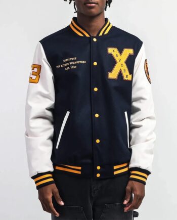 Xavier Institute Black and White Varsity Jacket - Modajacket