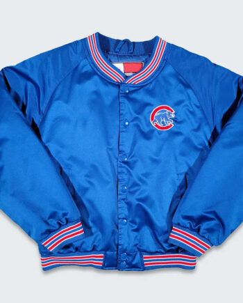 Chicago Cubs Youth Royal Satin Jacket - Modajacket
