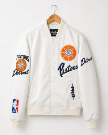 Men's Detroit Pistons City Edition Full-Snap Satin Jacket