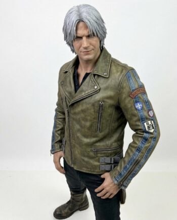 Devil May Cry 2 Dante Vergil Diesel Leather Cosplay Jacket Costume