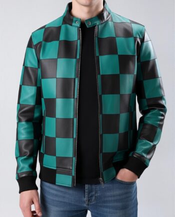 Demon Slayer Anime Tanjiro Kimono Bomber Jacket