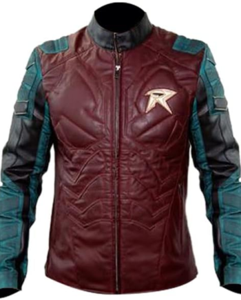 Men’s Robin Multicolor Slim Fit Genuine Leather Jacket
