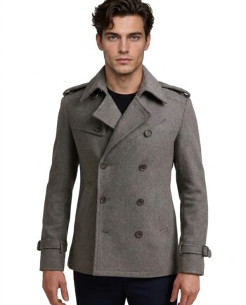 Bucky Barnes Superhero Grey Wool Costume Coat