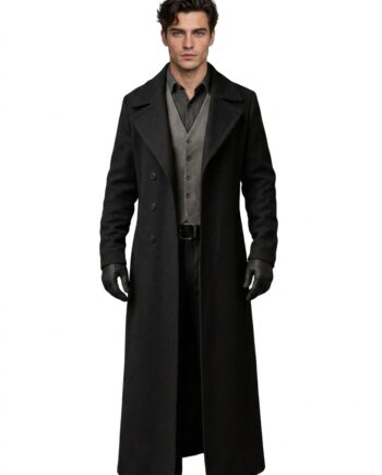 Detective Costume Overcoat Gray Wool Double-Breasted Coat
