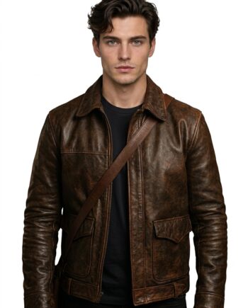 Indiana Jones Brown Costume Leather Jacket