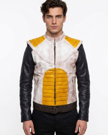 Men’s DBZ Prince of All Saiyans Vegeta Leather Jacket